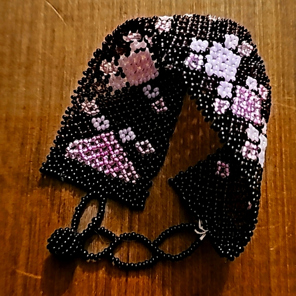 Handmade Bracelet Glass Bead pink